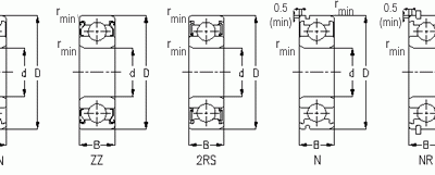 6300 Deep Groove Ball Bearing d10 D35